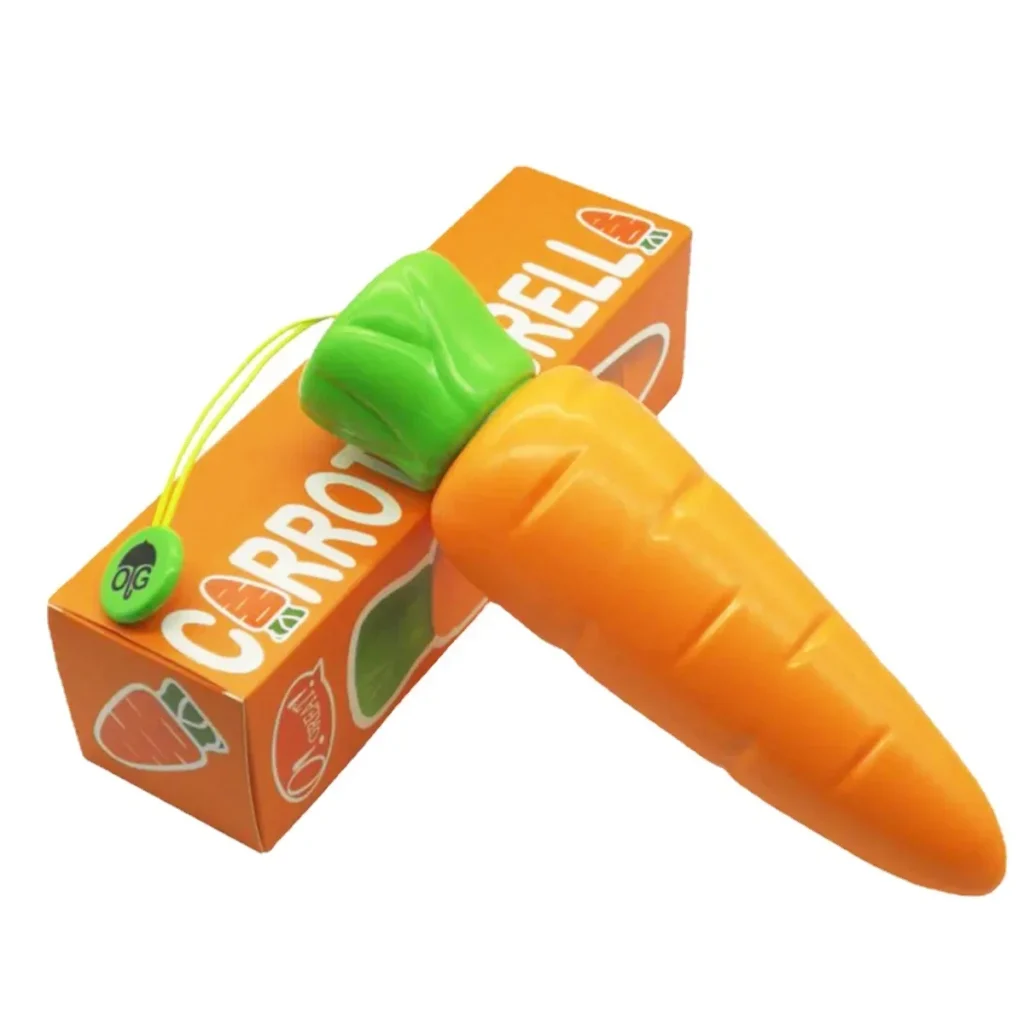 jouet carotte en boîte